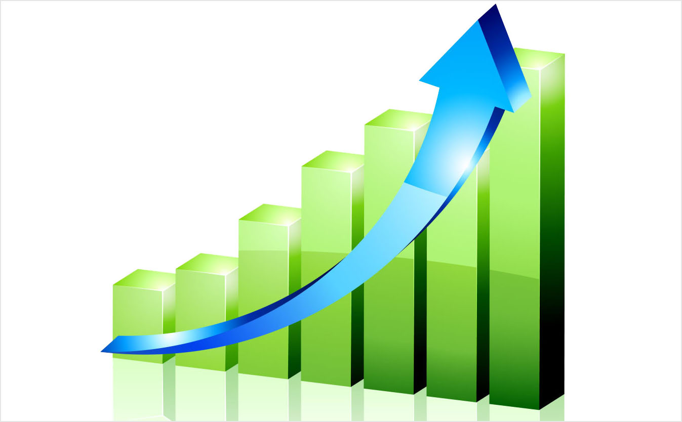 График роста. Диаграмма роста. График вверх. Диаграмма роста продаж.